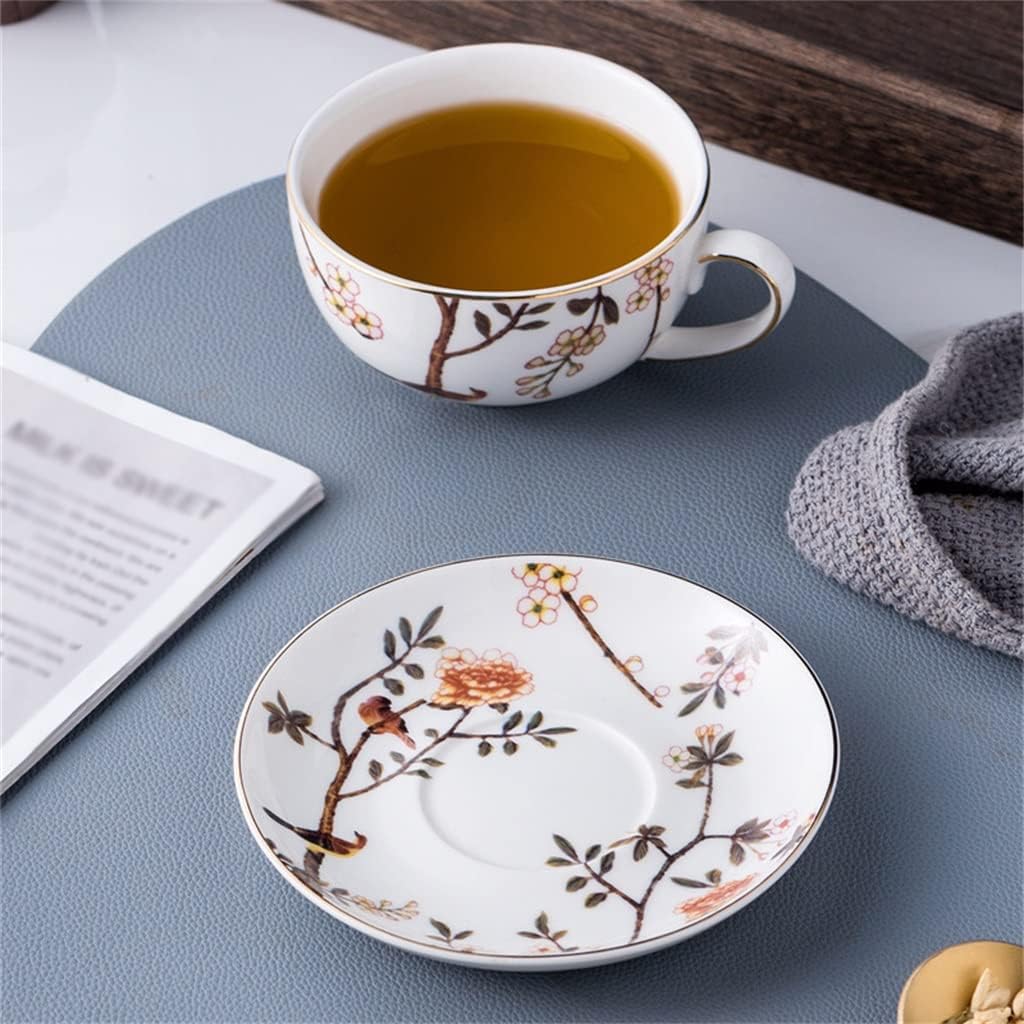 British Tea Pot Coffee Cup Set Ceramic Water Flower Mother and Child with Filter Hole