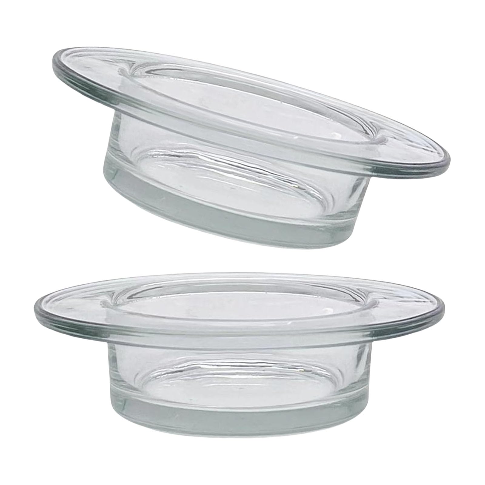 Kalttoy Of 2 Multipurpose Warmer Replacement 4.5inch Glass Melting Heating Tray for Home Fragrances Use Oil Melting Tray
