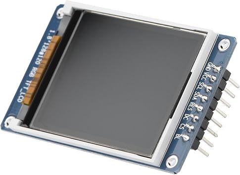 Bewinner 1.8inch LCD Display Module, TFT Screen Module 128 x 160 Resolution Onboard Driver ST7735 SPI Interface, Full-Color LCD Screen Display Controller Module