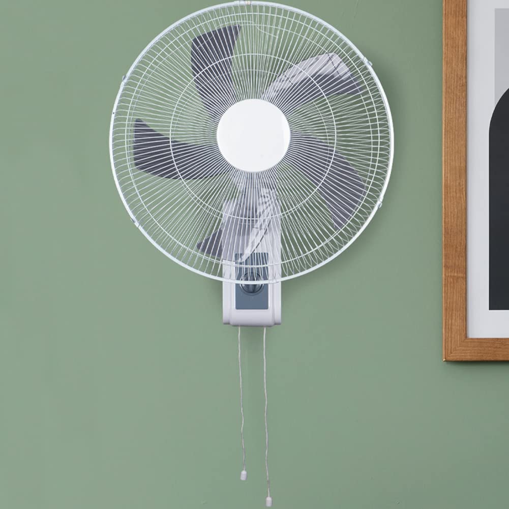 BAKAJI Ventilatore da Parete Potenza 45 Watt, Diametro 41 cm, 3 Velocità Selezionabili, Inclinazione Regolabile, Montaggio a Muro Stabile e Resistente, Ultra Silenzioso, Tensione 220 Volt - 50 Hz