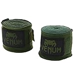 Venum Kontact Boxing Hand Wraps - Khaki/Black, 180 in