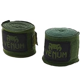 Venum Kontact Boxing Hand Wraps - Khaki/Black, 180 in