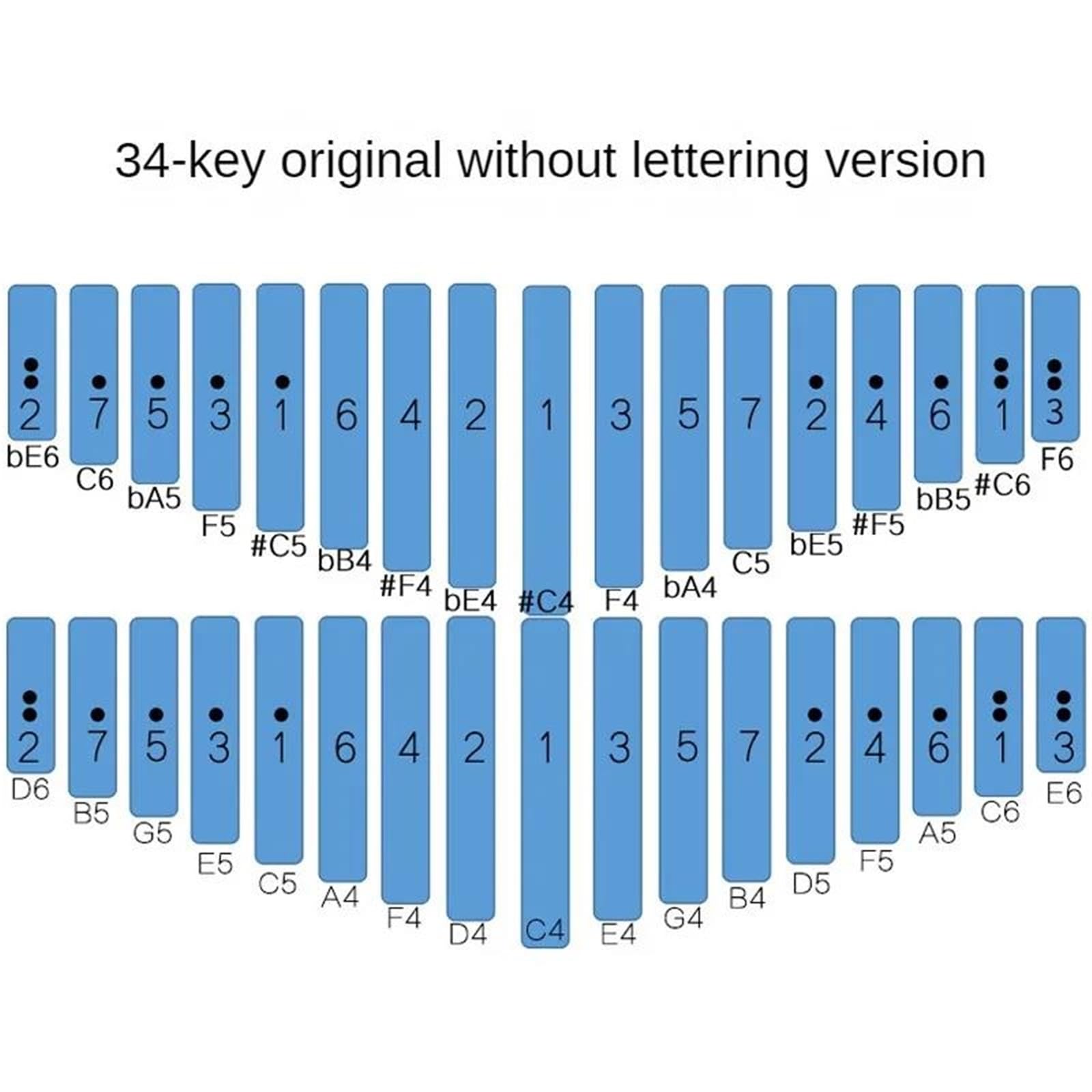 Kalimba For Beginners Professional Kalimba 34 Key C Major Thumb Piano Finger Piano Beginners Kalimba Musical Instrument Nice Gift(Class)