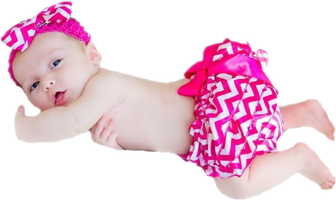 Petitebella Chevron Satin Layers Toddler Baby Bloomer 6-24m