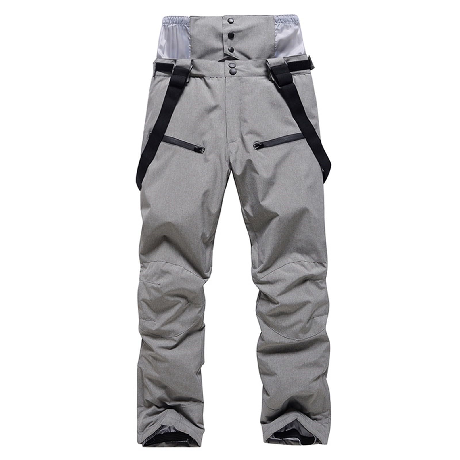 Générique Legging De Grossesse isolée pour Femme, Pantalon à Bretelles Couleur Unie Abdominale (Grey, XXXL)