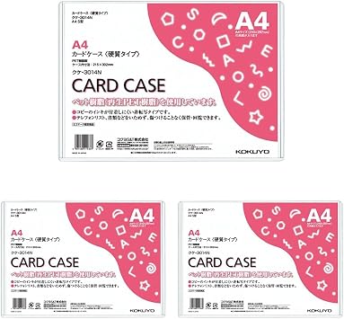 Kokuyo   Card Case Clear Case Rigid Type A4 KK-3014N Clear x 3