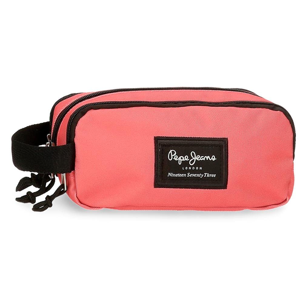 Pepe Jeans Aris Triple Case Pink 22x10x9cm Polyester, Pink, Triple Case