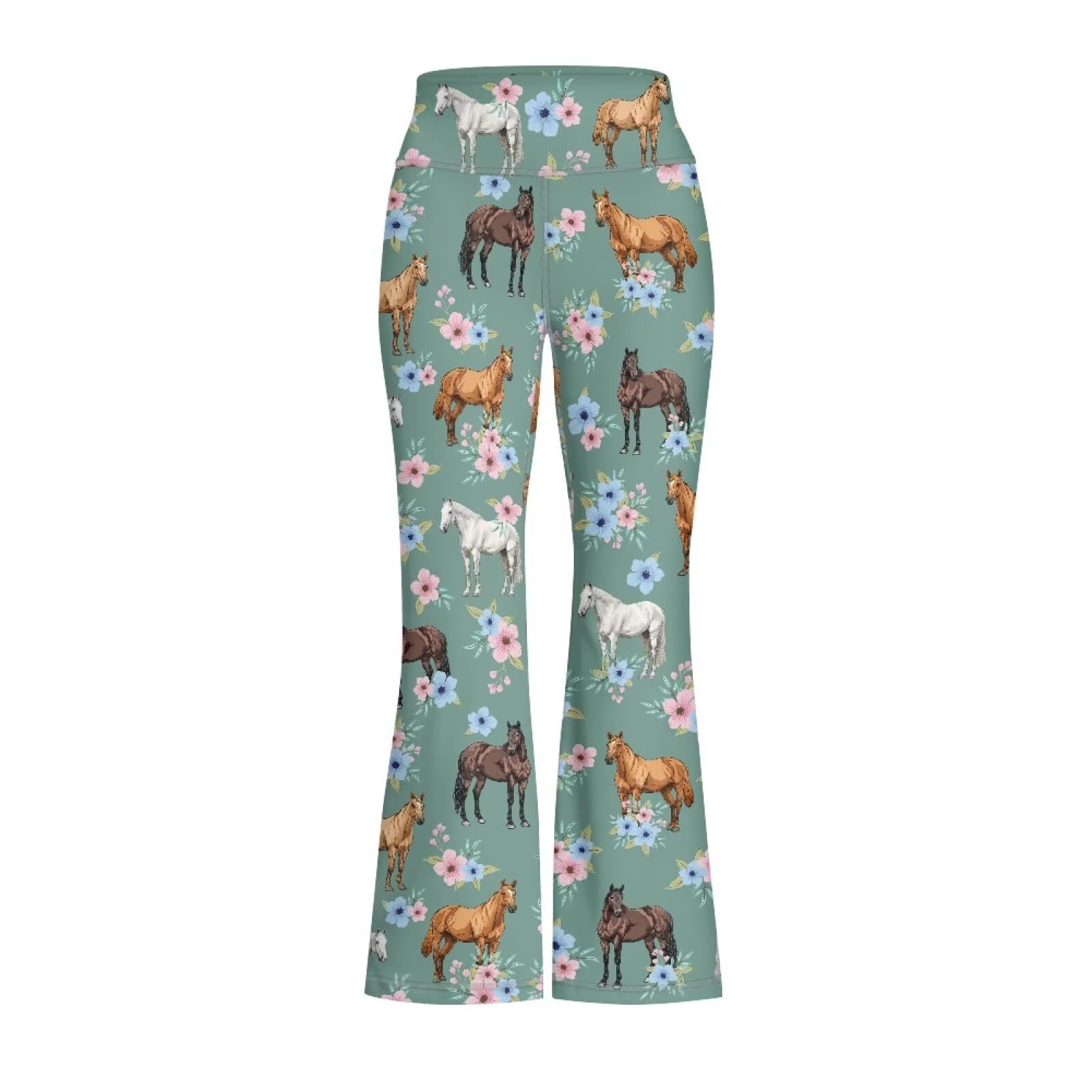 Girls Flare Leggings Cute Bell Bottoms for Teen Girls Wide Leg Sweatpants for 5-14 T