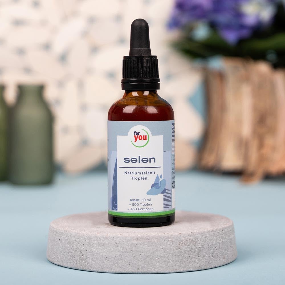 for you selen Tropfen Doppelpack - Mit Milchsäure für die ideale Aufnahme - 220µg Natriumselenit davon 100µg Bioaktives Selen pro 2 TROPFEN - hohe Bioaktivität - laborgeprüfter Premium-Wirkstoff