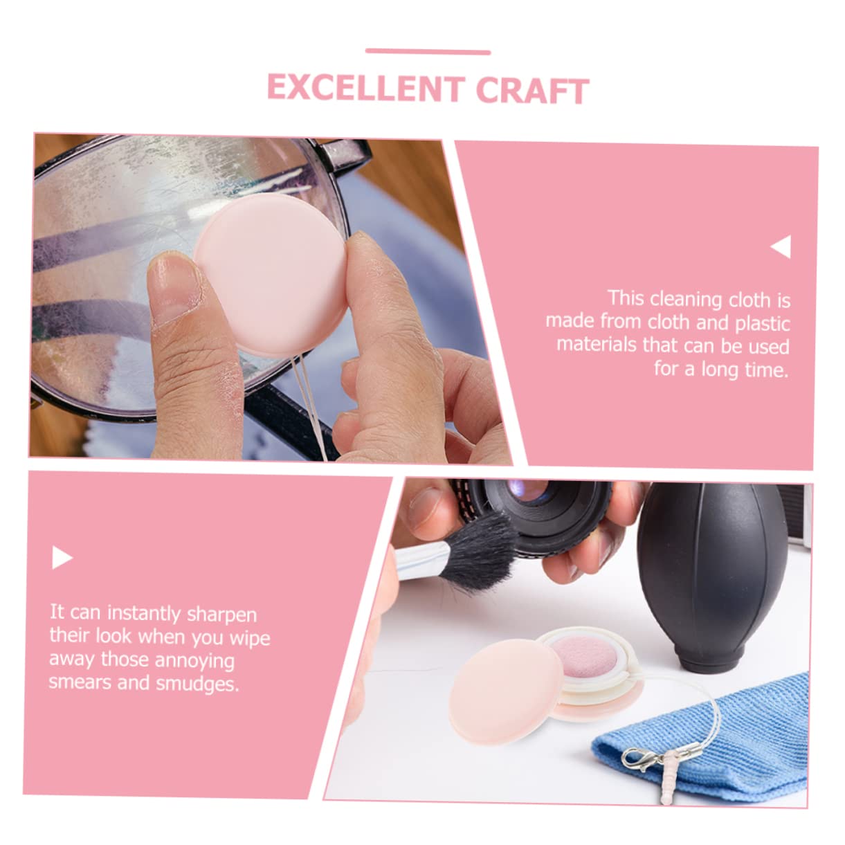 Healeved 3 Set Di Panni Per La Pulizia Degli Occhiali A Forma Di Macaron Per La Pulizia Di Schermi Elettronici Antigraffio Per La Pulizia Di Vetri 6 Pezzi*3