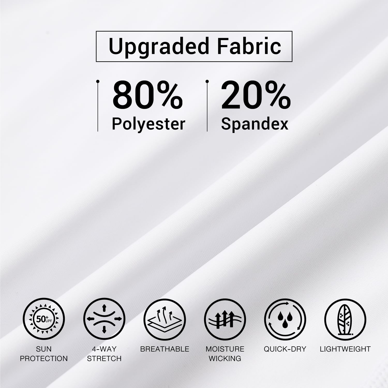 HUGE SPORTS Rashguard Homme Haute de Combinaison en Tissu très élastique spéciale Manches Longues Protection Solaire UV (UPF) 50+