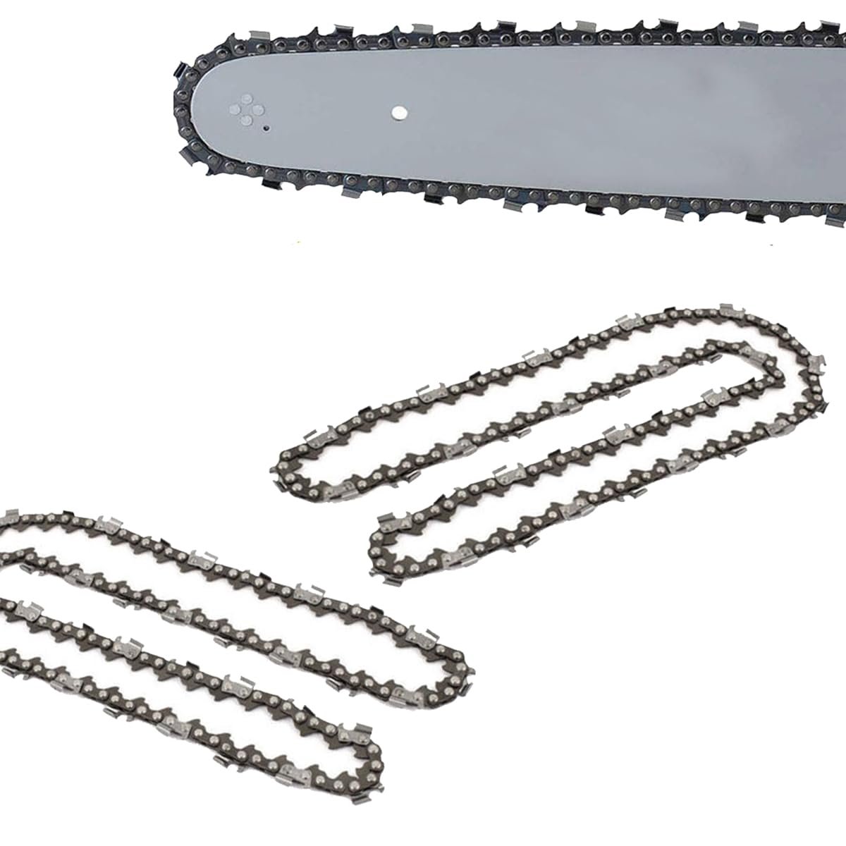 22 inch Chainsaw Chain 2PC, 0.325 inch LP Pitch, 0.058 inch Gauge, 86 Drive Links, for Chainsaw 5200, 5800, 6200 GFJZN