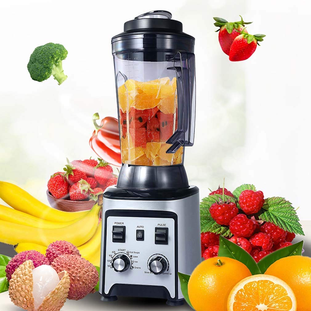 Frullatore Professionale da banco, frullatori per Robot da Cucina, frullatore da Cucina, Mixer per Alimenti, 2200 W, frullatore per Smoothie, 4000 ml, frullatore multifunzi,