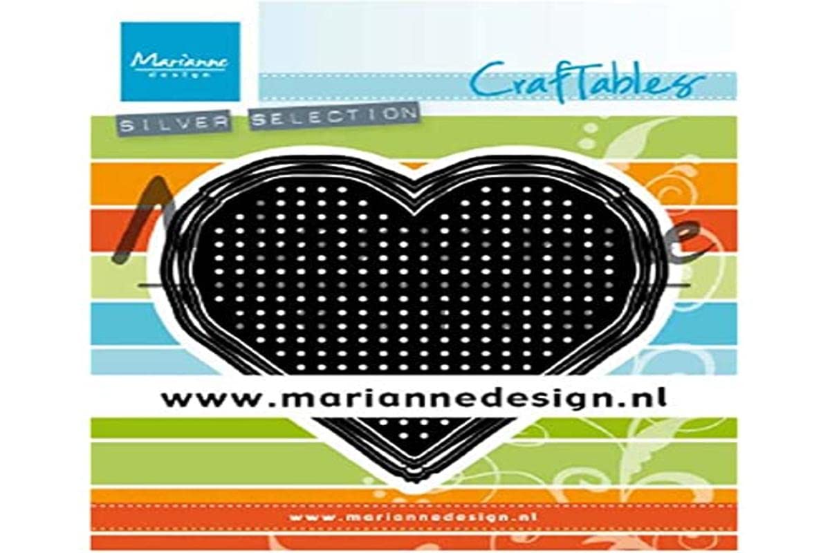 Marianne Design Craftables Cutting Dies - Cross Stitch Heart CR1482