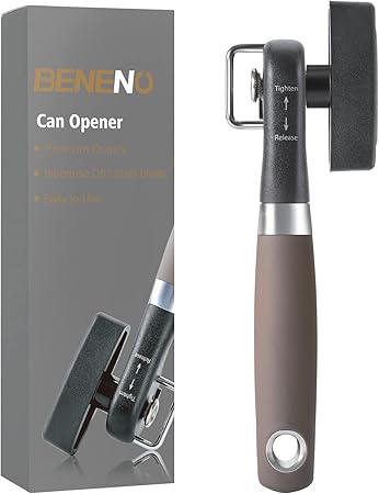 Beneno Can Opener, Manual Side Safe Cut Can Opener Smooth