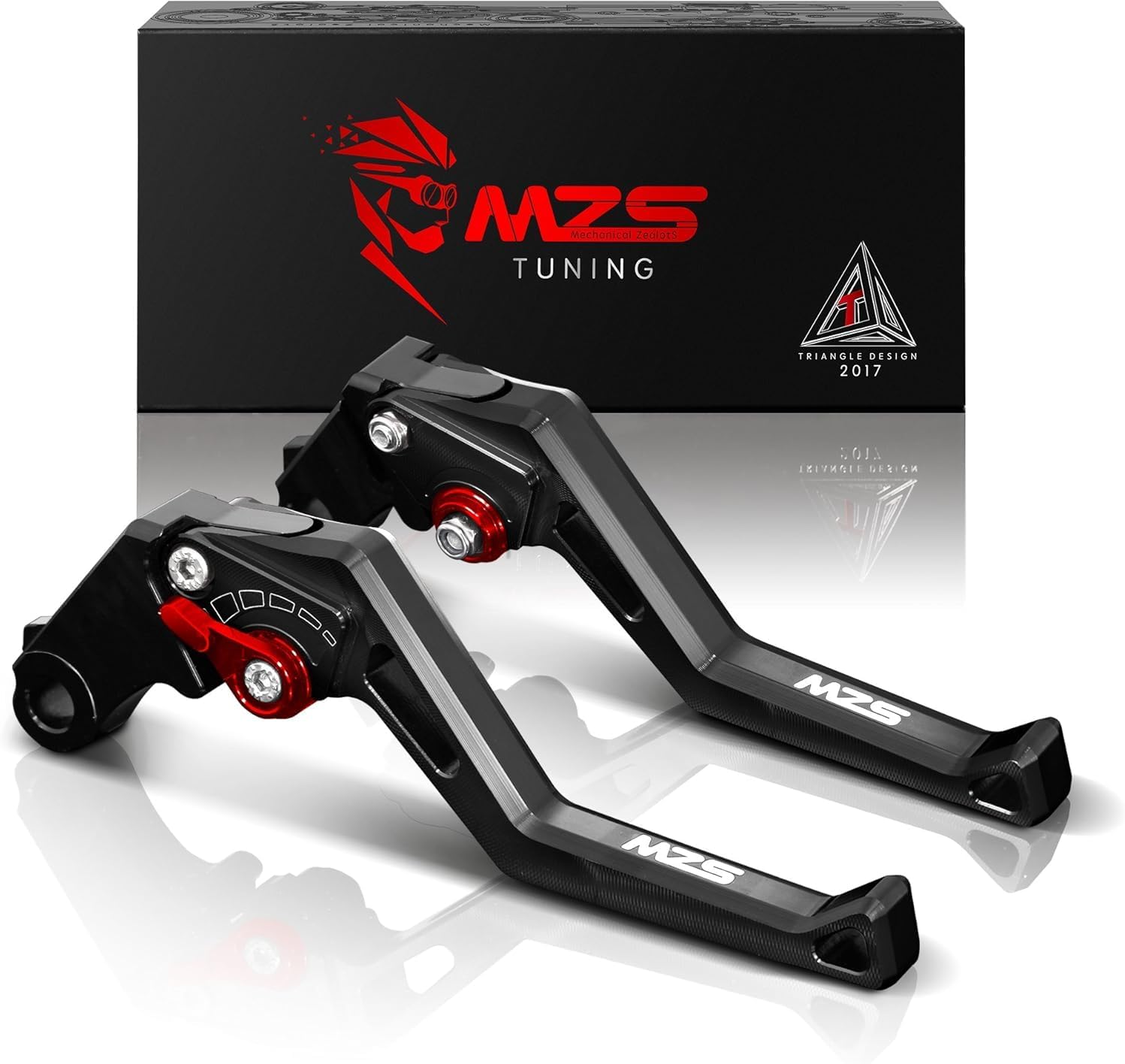 MZS Black Motorcycle Clutch Brake Levers Short Adjustable Compatible with GSX8S GSX8R GSX8TT GSX-8S GSX-8R GSX-8TT 2023-2025 / V-Strom 800 DL800 DL800DE VSTROM 2023-2025