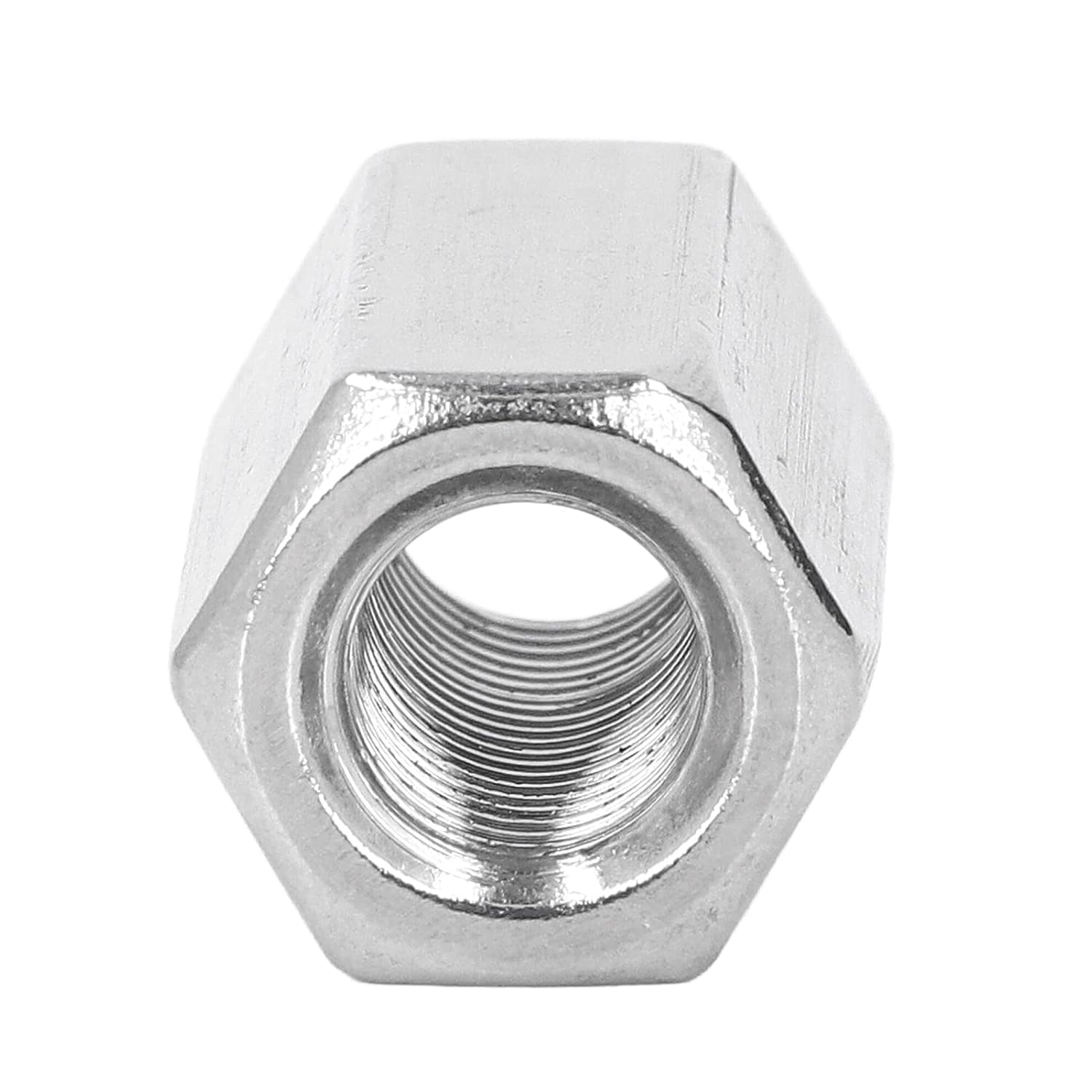 304 HEXAGONAL COUPLING NUT STAINLESS STEEL ROD CONNECTOR NUT M12 THREADED FIXING ACCESSORY FOR HOME DECORATION MECHANICAL MAINTENANCE