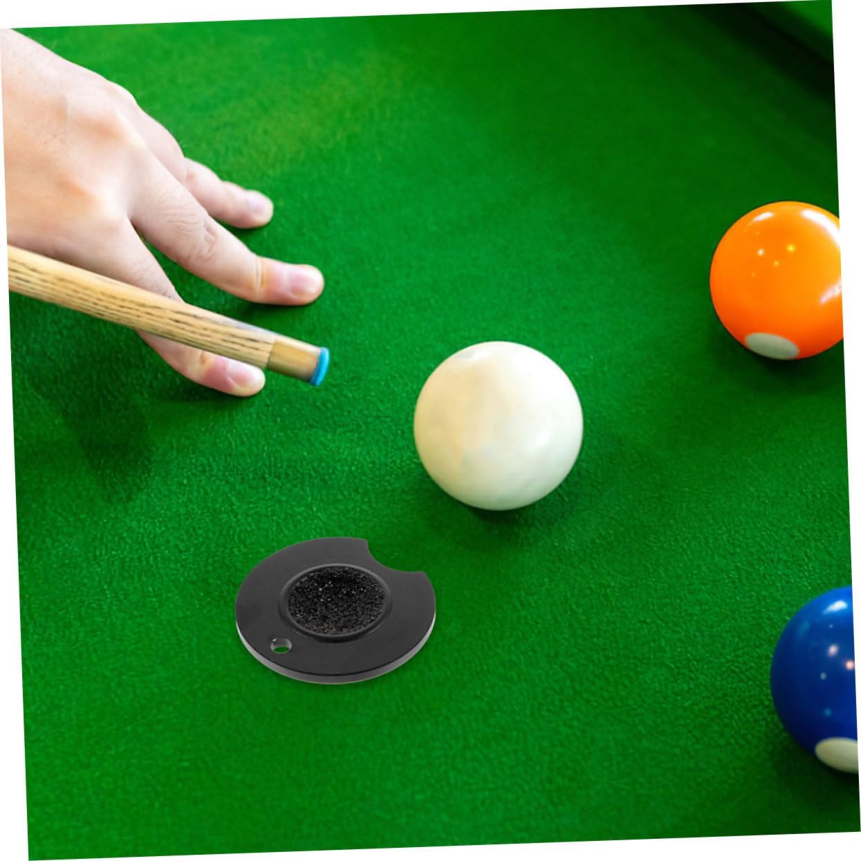 POPETPOP 2pcs Pool Cue Tip Sander Billiard Cue Tip Scuffer Tool Aluminum Alloy Mushroom Head