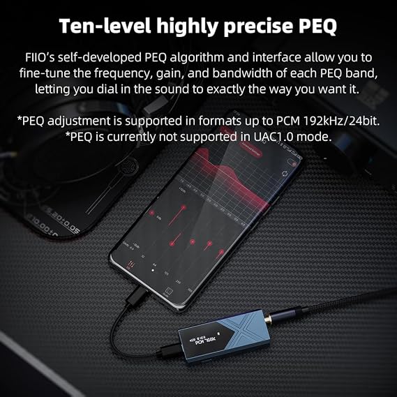 FiiO KA17 Portable USB DAC Audio HiFi Decoder, Dual ES9069Q PCM768 DSD512 3.5/4.4mm Output for Android iOS Mac Win10 (Black)
