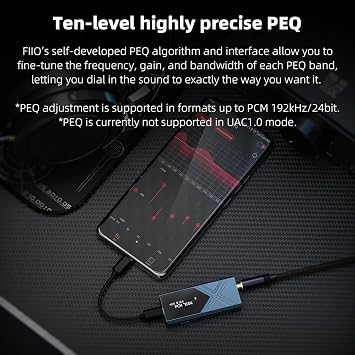 FiiO KA17 Portable USB DAC Audio HiFi Decoder, Dual ES9069Q PCM768 DSD512 3.5/4.4mm Output for Android iOS Mac Win10 (Black)