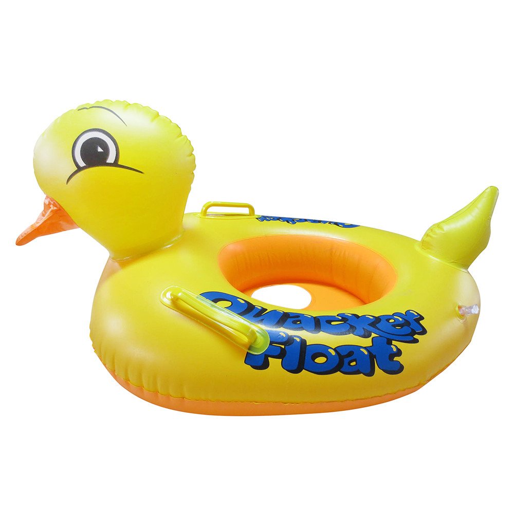 Akshaj Inflatable Kiddie Swim Pool Water Float Ring Tube with Handles Boat for Kids Sitting Rider - Duck - for 0-3 Years Babies (B0719SZ6SK) Amazon Price History, Amazon Price Tracker