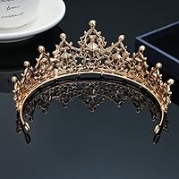Vista 83 de Kamirola - Corona de reina y tiaras corona de princesa para mujeres y niñas, diademas de cristal para novia, princesa para bodas y fiestas (01)
