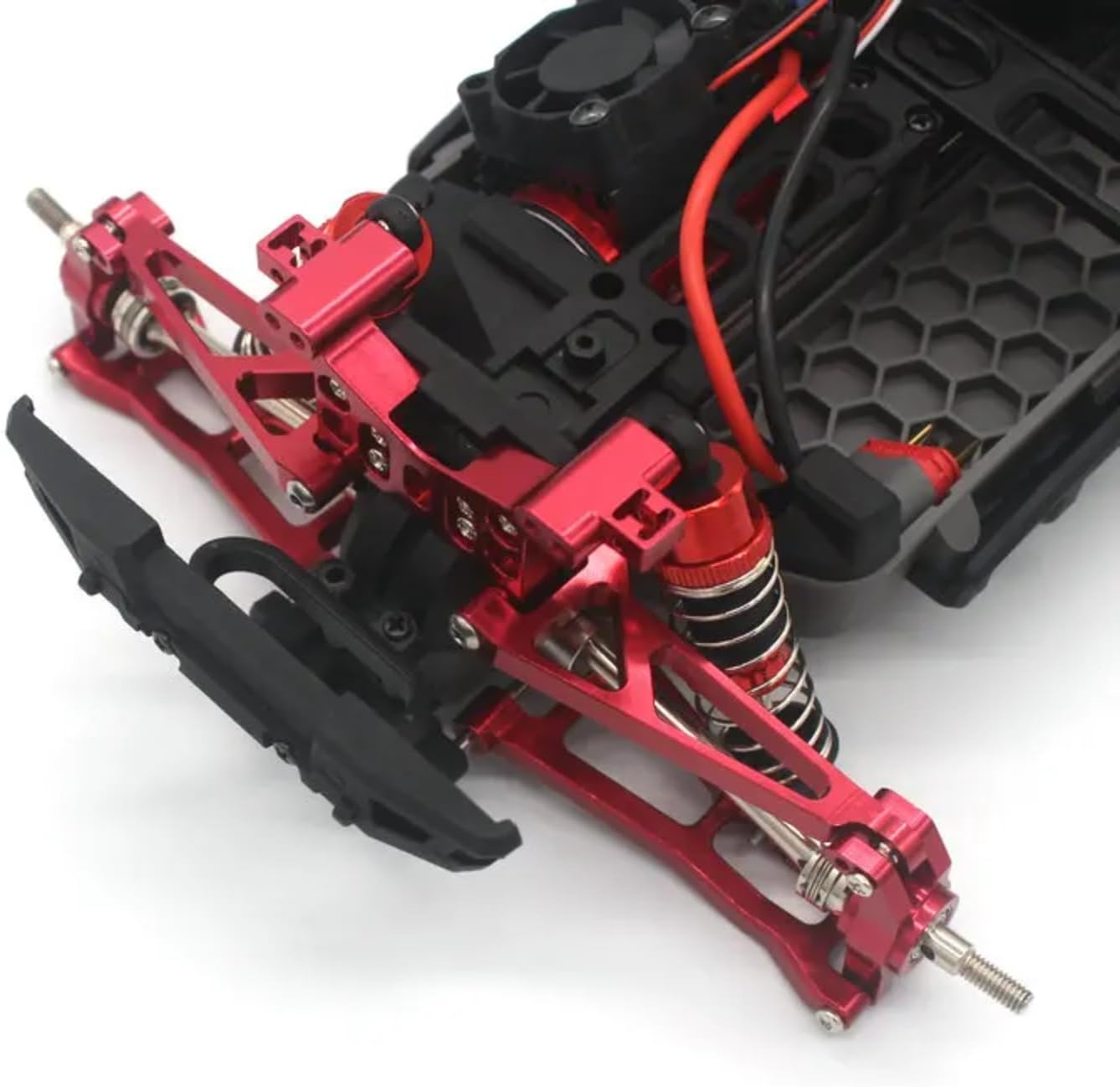 For MJX M163 16208 16209 16210 H16V3 1/16 メタル スイングアーム ステアリングカップ リア