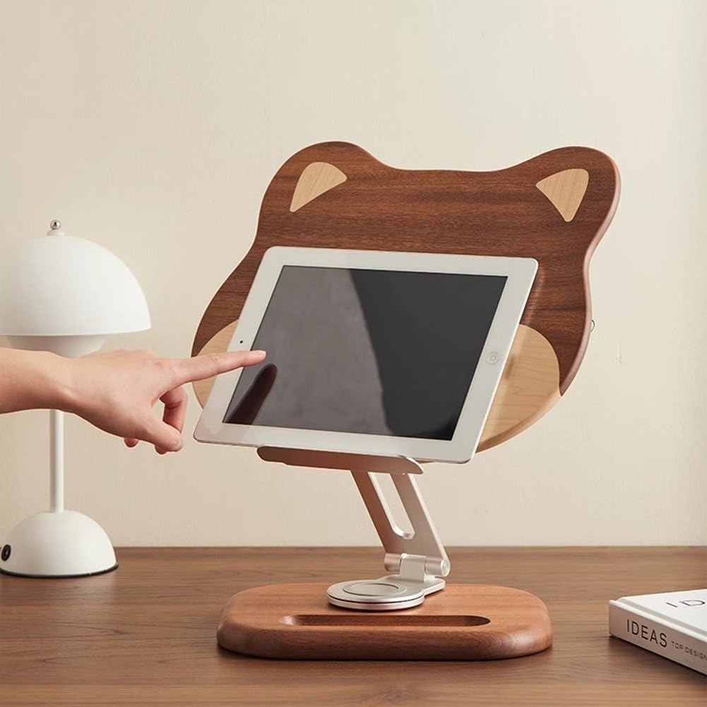 Shiba Inu orzech stojak na książki dla studentów przenośny stojak na tablet książka notebook obrotowy stojak do nauki i nauki