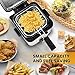 SUEWRITE Electric Deep Fryer, 1.5 Liters/1.6 Qt. Oil Capacity, Small Deep Fryer with Basket for Home Use, Cool Touch Sides Easy to Clean, Nonstick Basket