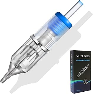 Tattoo Cartridge Needles- Yuelong 20PCS Disposable Tattoo Needle Cartridge 1211RS Round Shader Tattoo Needles for Tattoo Machine Pen Kit Tattoo Supplies