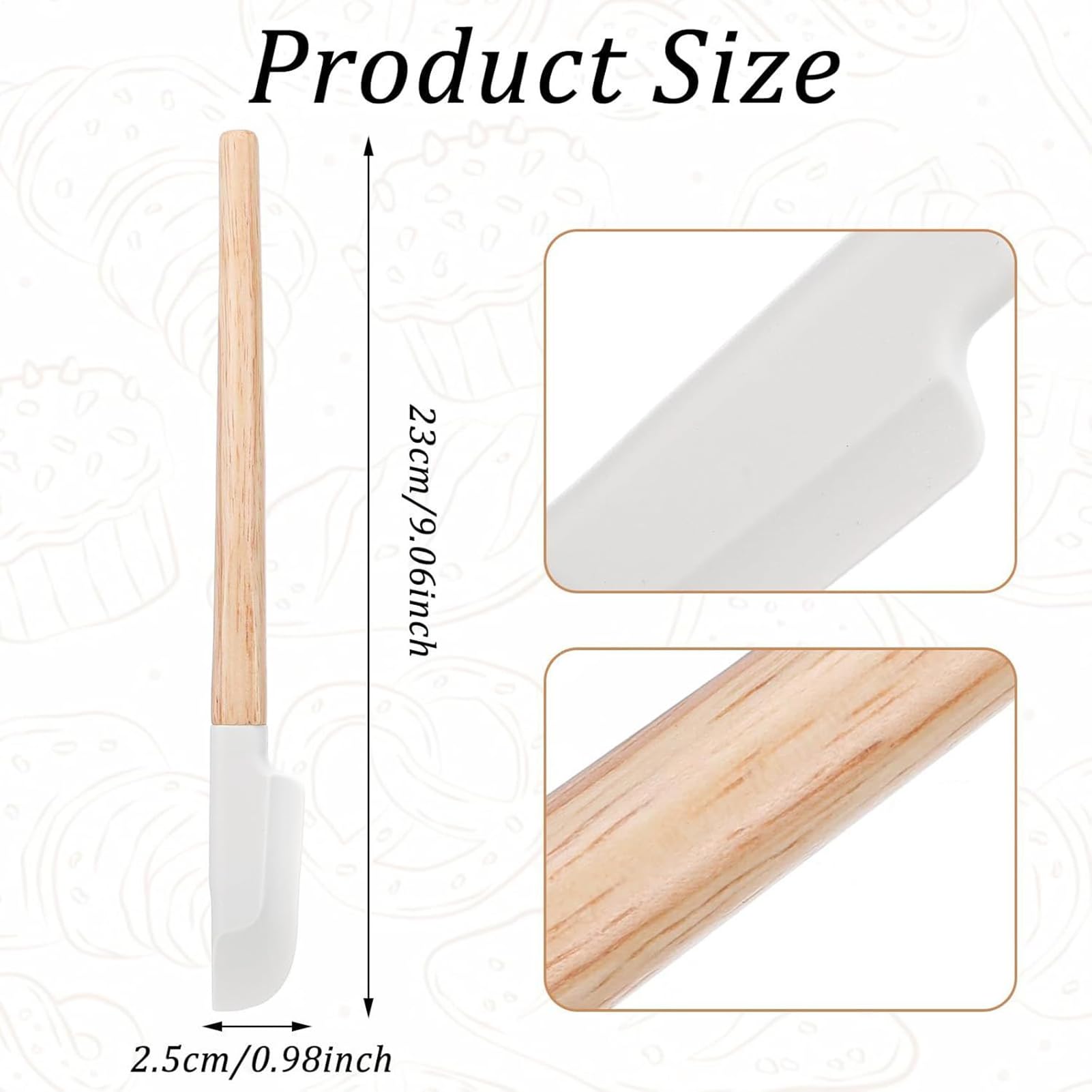 Spatola da Cucina 23 Cm Antiscivolo Resistente Al Calore