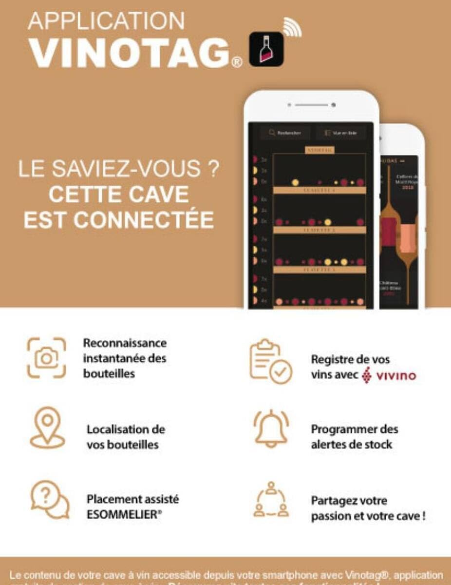 LA SOMMELIERE Cave de mise à température LSBU20S2 20 Bouteilles
