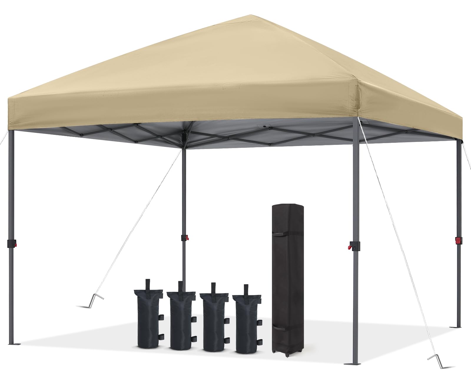 ABCCANOPY Durable Easy Pop up Canopy Tent 8x8, Beige