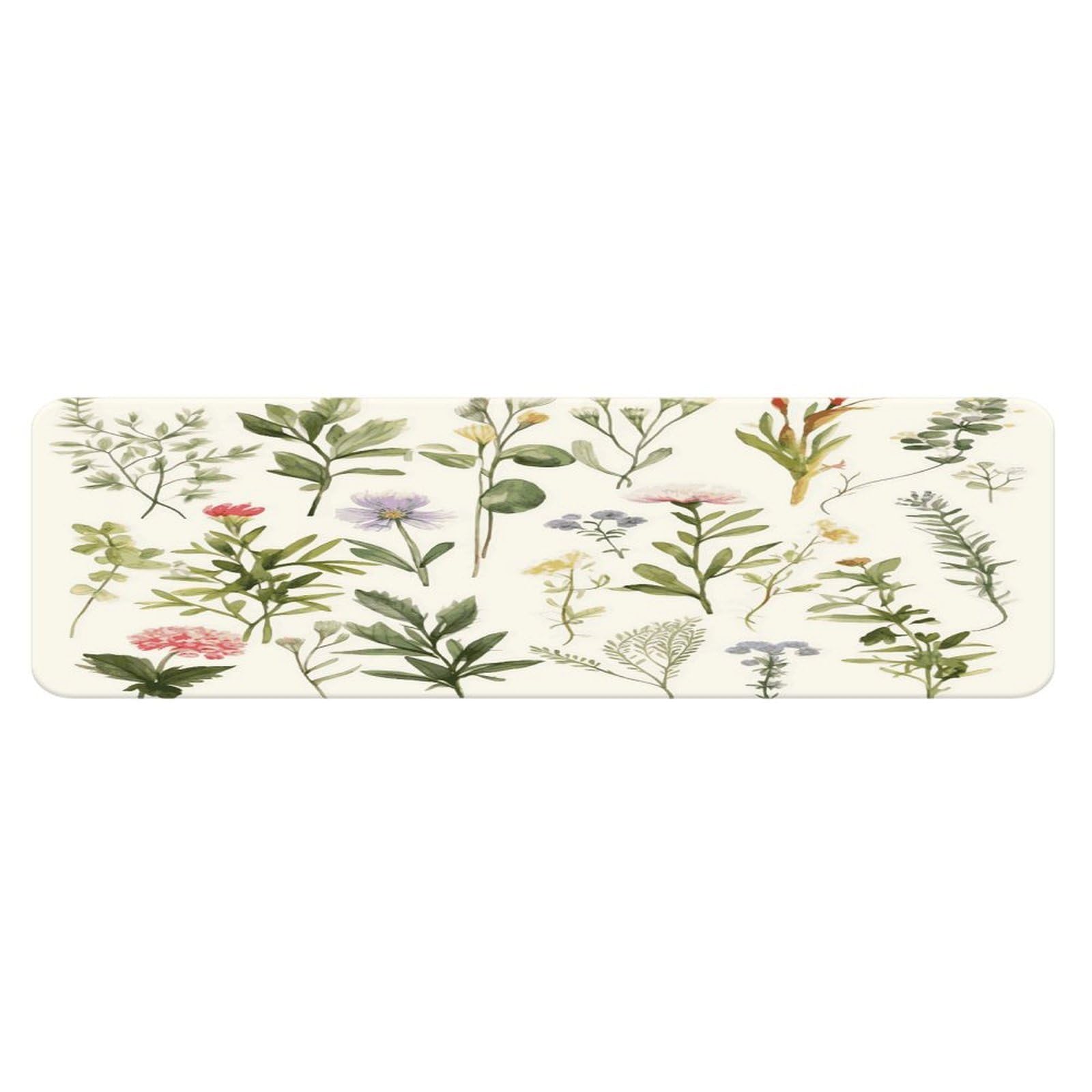 Alfombra de cocina suave 45x152 cm, alfombrilla antideslizante para suelo de lavandería