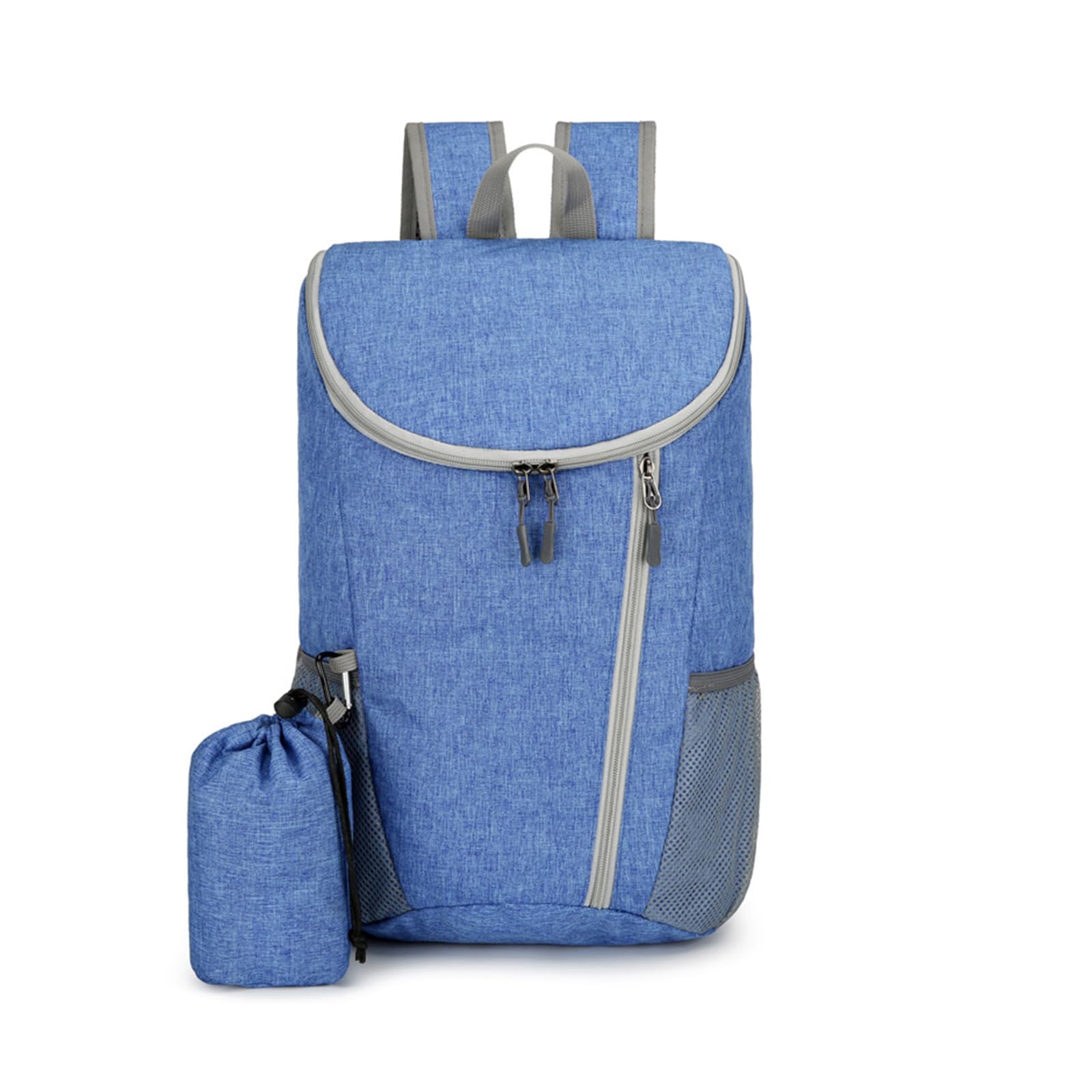 Zaino da Trekking Zaino Pieghevole Impermeabile Ultraleggero Zaino Hiking Backpack per Donna Uomo Campeggio Ciclismo Arrampicata Sport Blu Chiaro