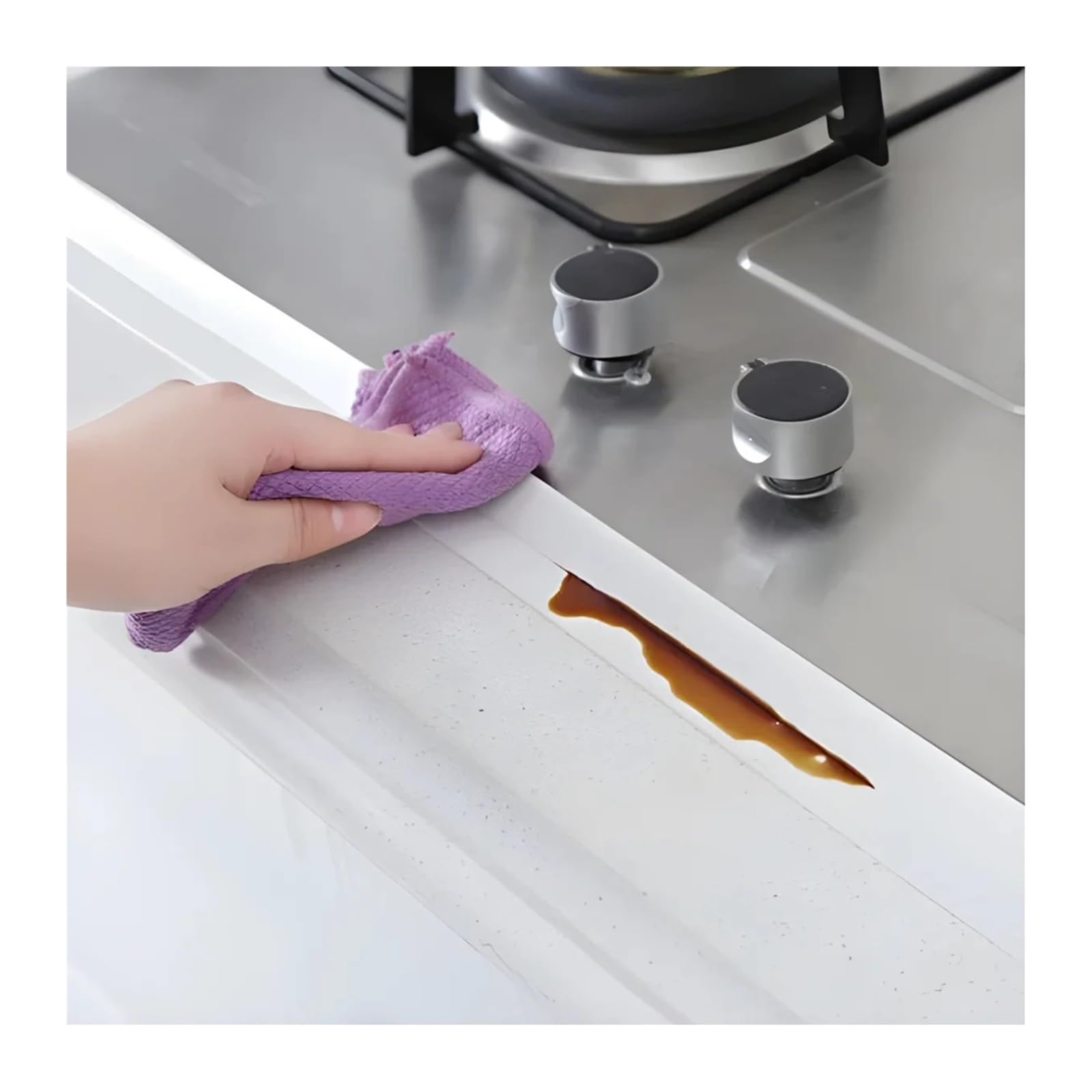 Nastro sigillante, 2 Rotoli di PVC Autoadesivo for Bagno, Vasca da, Colla Parete, lavello Cucina, sigillante for(Blue)
