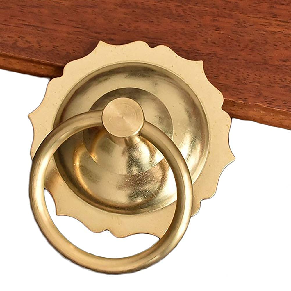 Heurtoir de porte d'entrée en laiton massif doré RWRAPS d'inspiration vintage