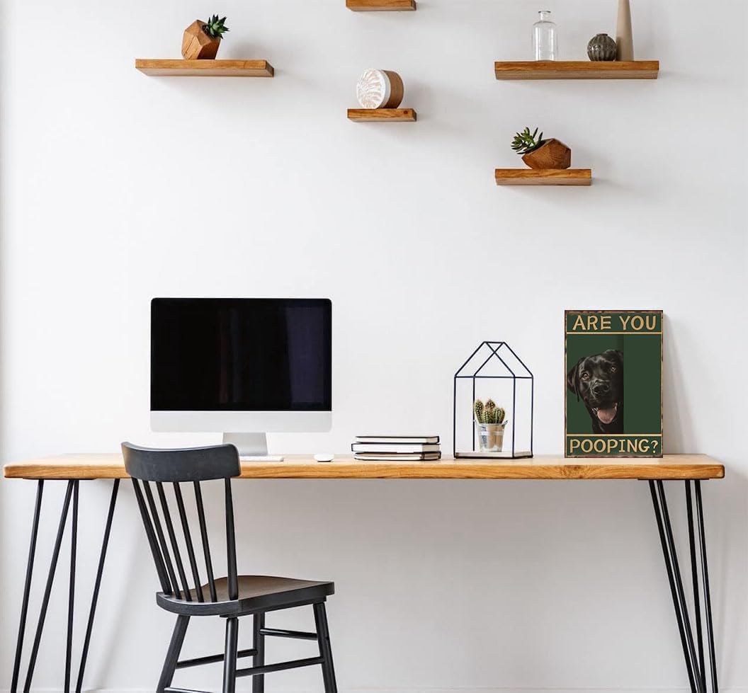 Bathroom Decor Vintage Are You Pooping Metal Sign Labrador Decor Funny Labrador Retriever Gifts For Toilet Bathroom 8x12 Inch - Image 4