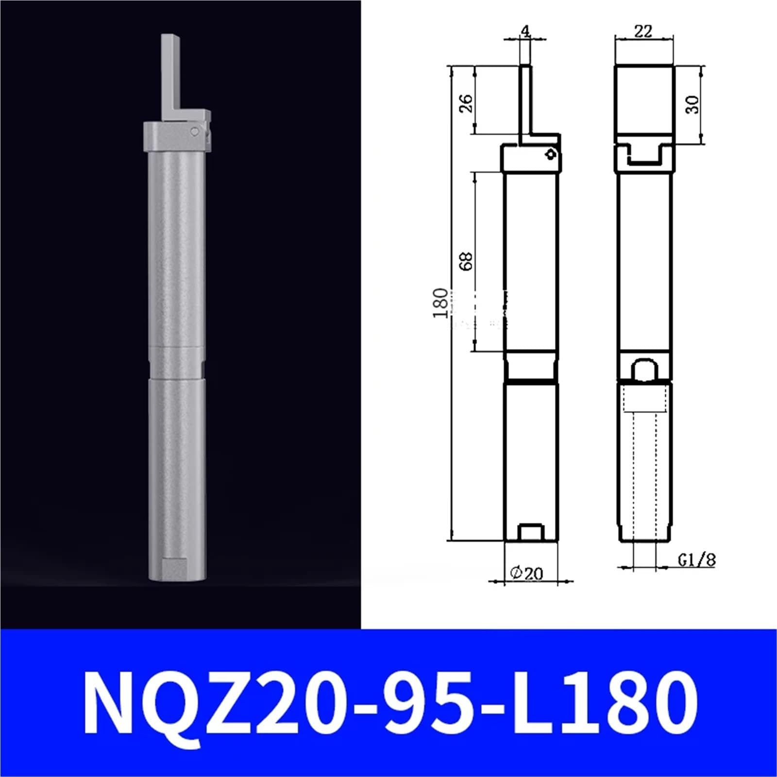 Accesorios for manipulador NFO20-95L, pinza de dedo de aire con lo mejor for Air Glamp, 4 Uds.