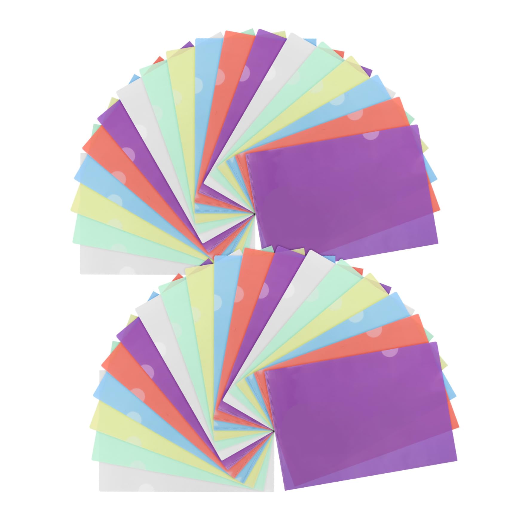 36 Klarsichthüllen aus Kunststoff im A4-format für Dokumente | Transparente Projekthüllen, Einfache Organisation und Aufbewahrung, 36 Stück für Büro und Schule