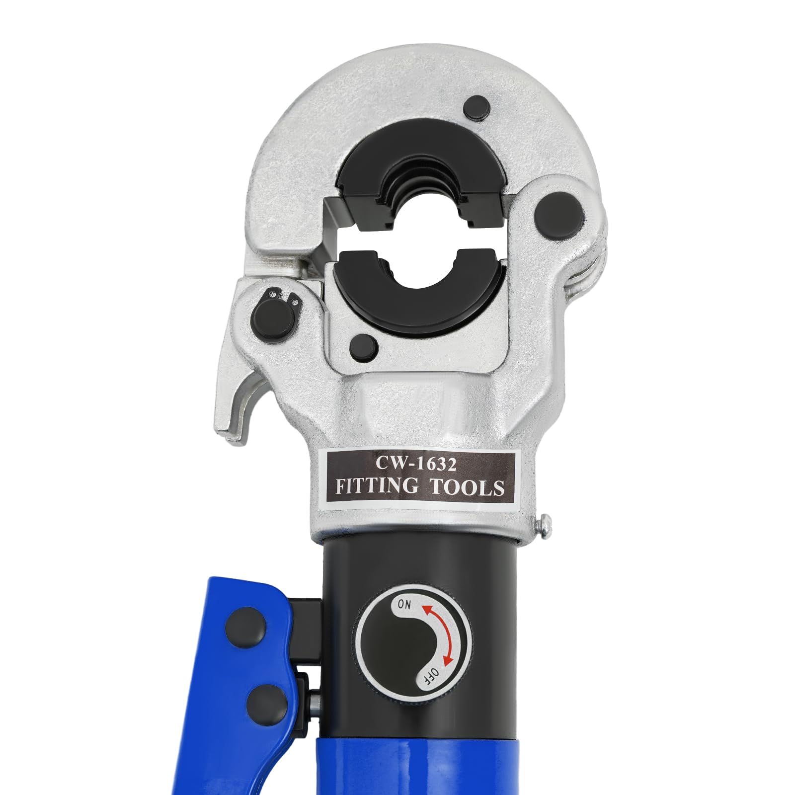 Pinza hidráulica para prensar 8T, herramienta de engarzado de cobre, 12 a 28 mm con 5 juegos de matrices, cabeza giratoria 360°, kit de prensado de fontanería para tubos de cobre