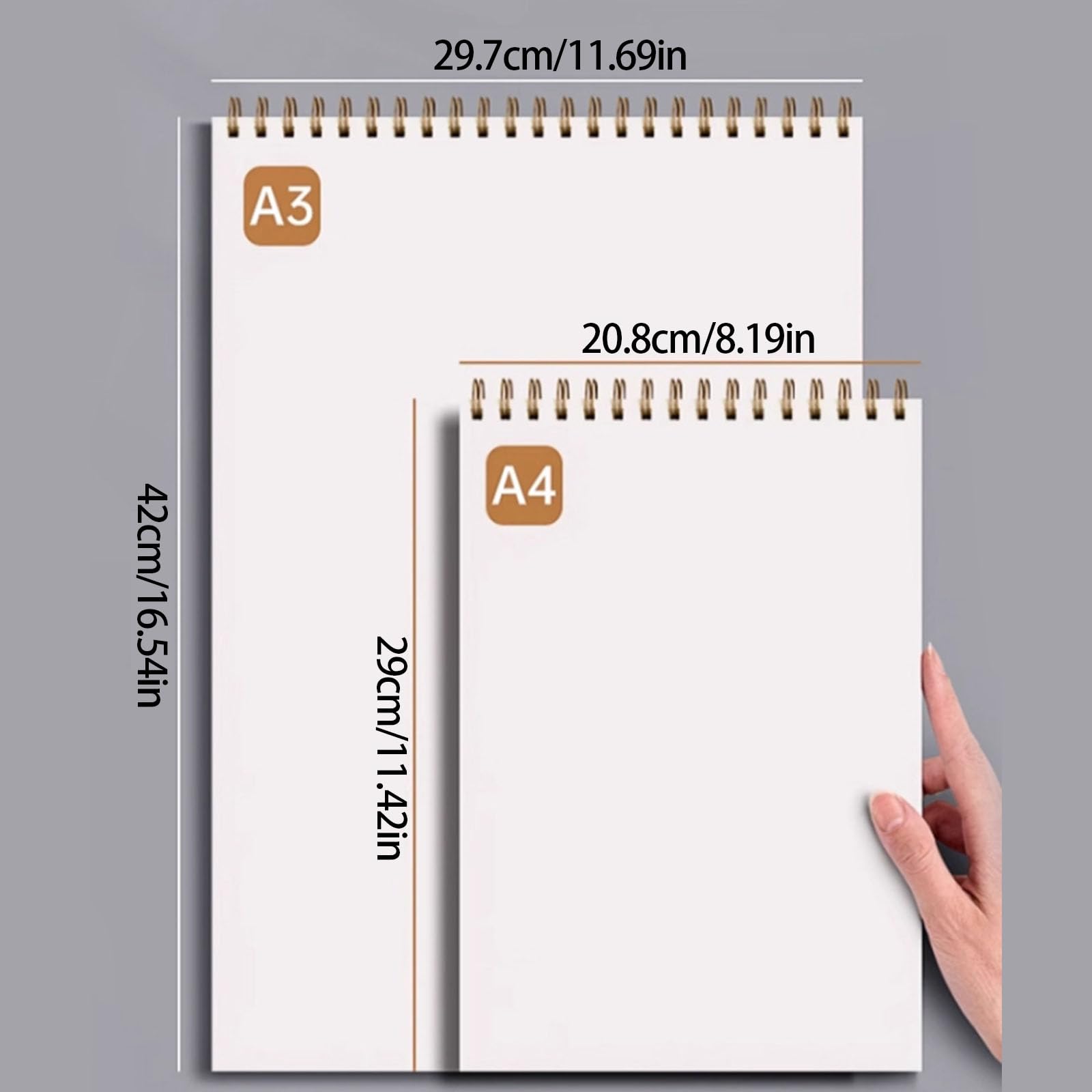 Bloc à dessin, carnet de croquis, papier 160 g/m², parfait pour les croquis de médias mixtes et la peinture à l'aquarelle, carnet de croquis de qualité artistique pour artistes