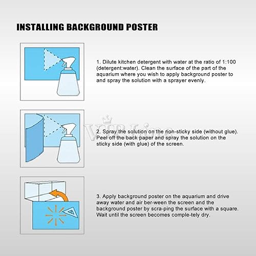 Miniatura 3 de Rockery Grass - Póster de PVC autoadhesivo para acuario, diseño acuático, fondo de pecera, (36 x 20 pulgadas)