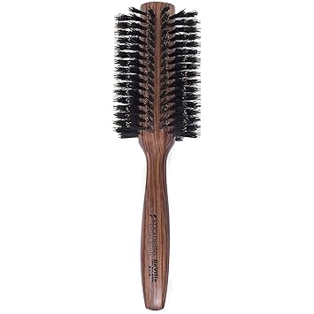 Spornette Deville Boar Bristle Round Brush for Women - Large Round Hair Brush for Blow Drying, Curling & Styling - Adds Shine, Volume & Lift to All Hair Types (2.5 Inch)