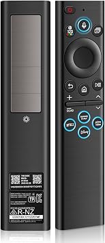 BN59-01385A Replacement Solar TV Remote Control for Samsung Smart TV/Neo QLED TVs 2021-2023 - Rechargeable via Solar/USB-C, Bluetooth, 4 Shortcut Keys