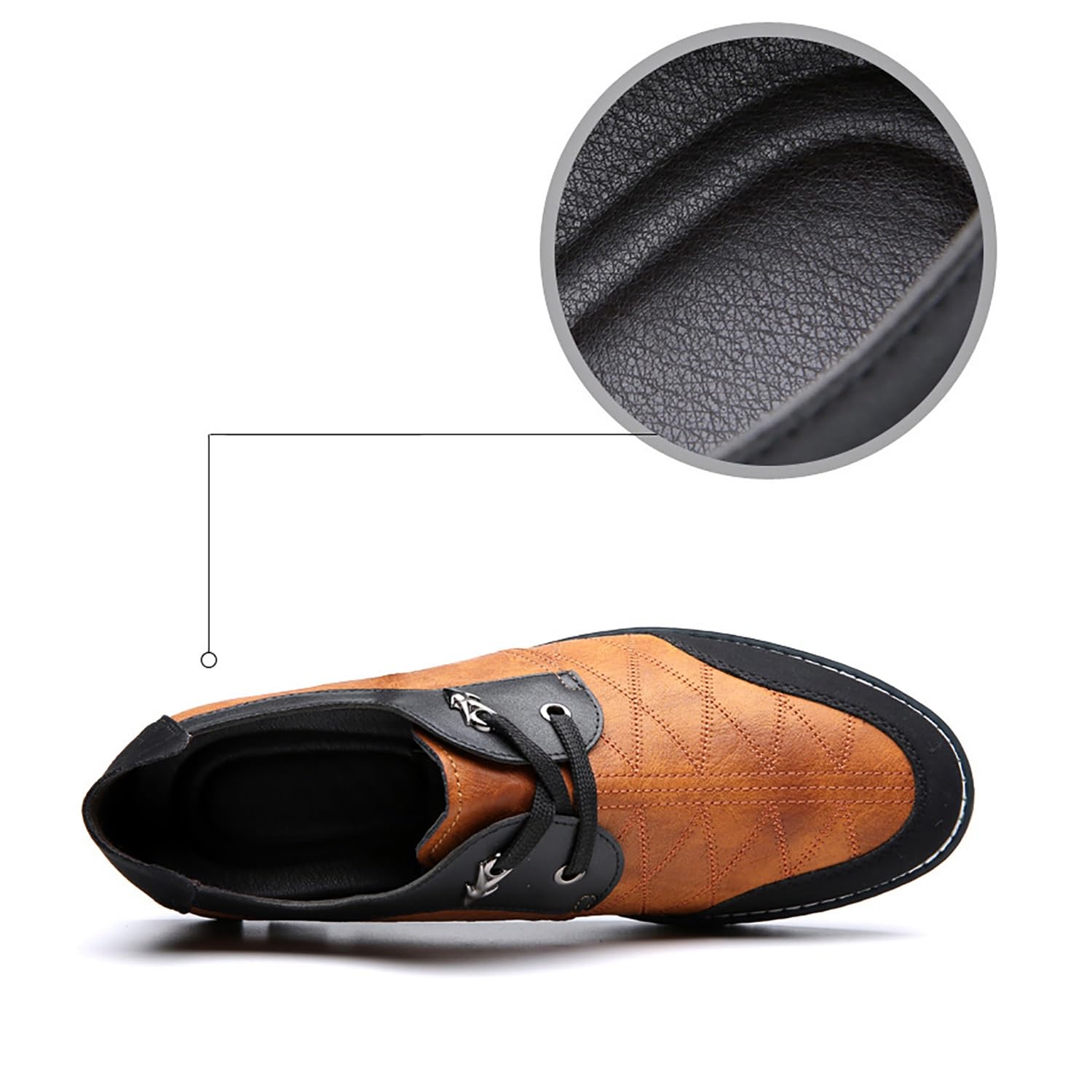 Mocassini stringati da uomo - Scarpe eleganti classiche nere da lavoro for occasioni formali in ufficio professionale