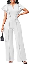 sexycherry Formal Jumpsuit for Women Dressy Elegant Long Straight Pants Jumpsuits for Party Club with Zipper