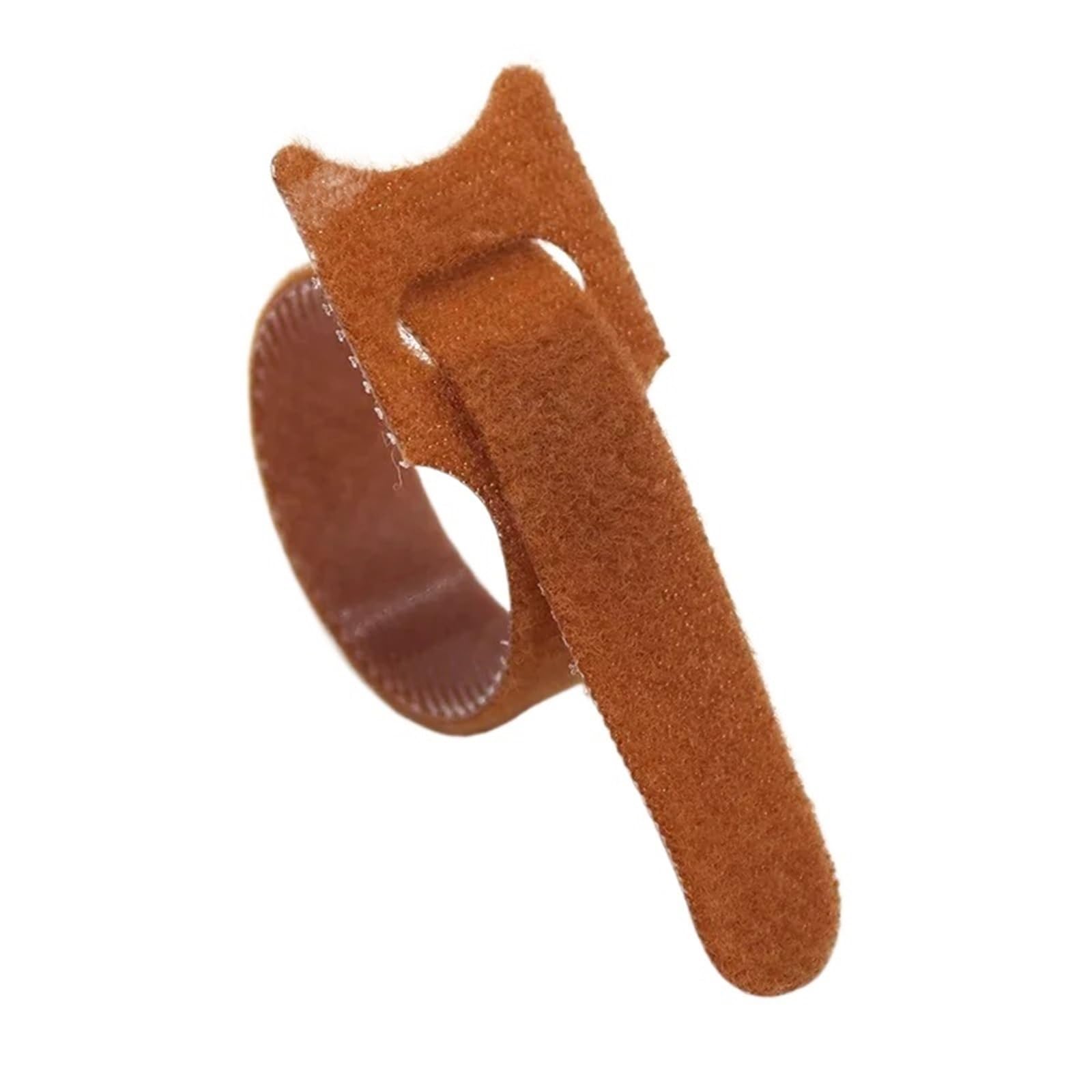 Yangshe Brown Reusable Cable Ties 500Pcs Nylon Hook Loop Straps Wire Organizer Wrap Bundle Fastening