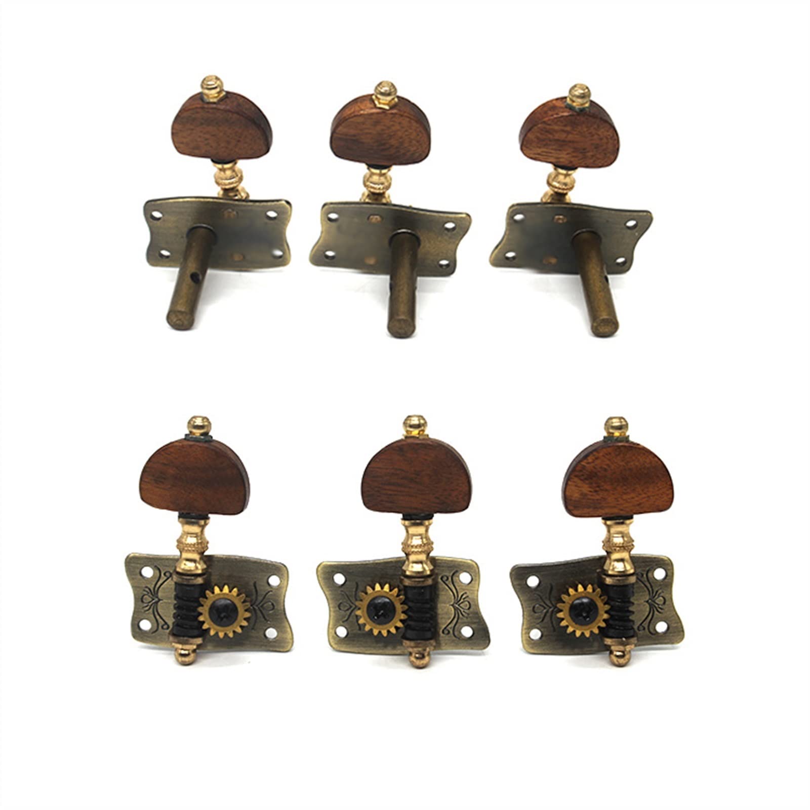 Corde Per Chitarra Classica Da 6 Pezzi, Pioli Per Accordatura, Testa Della Macchina Aperta Con Manico A Semicerchio In Legno Piroli Accordatura per Chitarra
