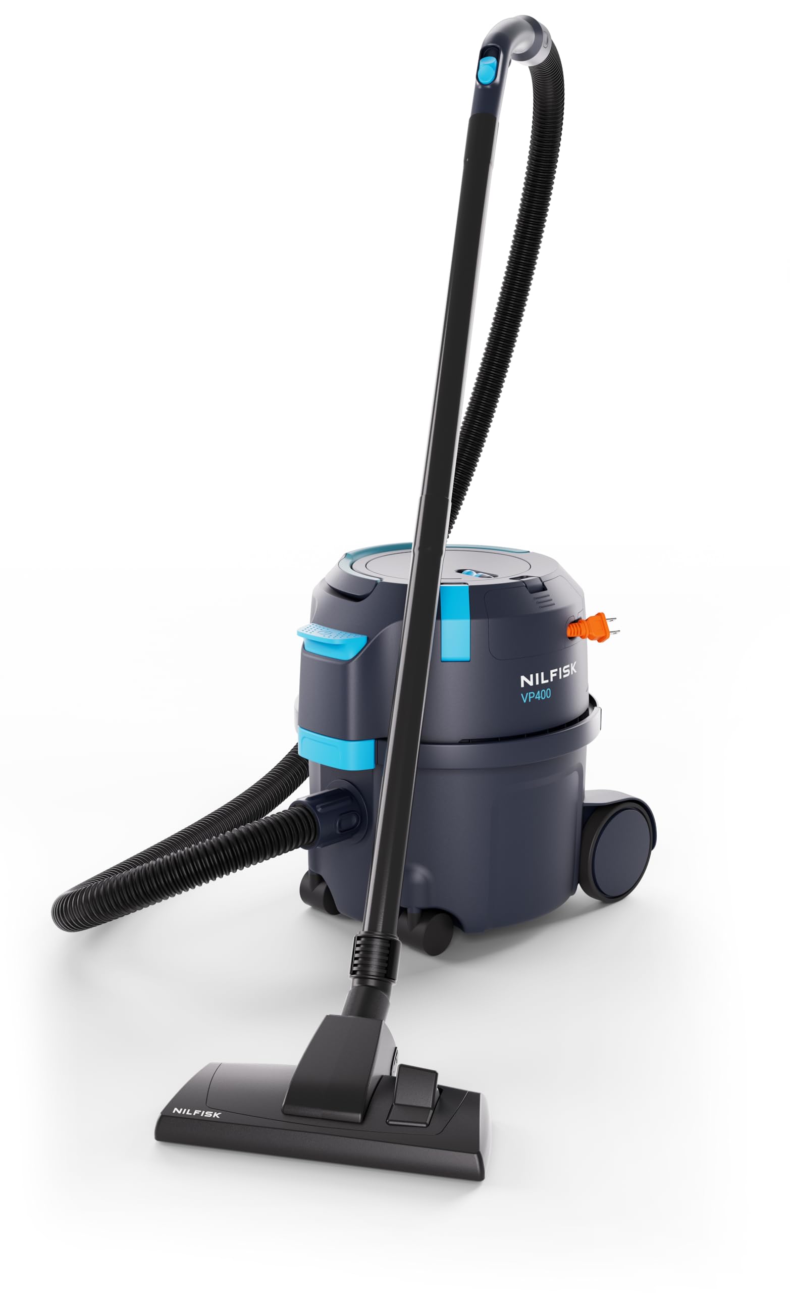 Nilfisk Aspirador en seco VP400 HEPA EC EU – Incluye Filtro y boquillas (Dimensiones 398 x 340 x 395 cm, Color Azul Oscuro, Volumen de la Bolsa de Filtro 15 L, Peso 5,5 kg) 107421172